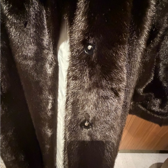 NWT Free People Chocolate Mink Faux Fur by Jakke - Picture 8 of 10